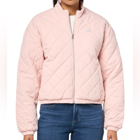 adidas Jackets & Blazers - NWT ADIDAS go to golf Pink Quilted Jacket retail &150
